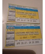 Vintage Music Ticket Stubs Jazz Louisiana Heritage Fair Race Track 2002 - £16.86 GBP