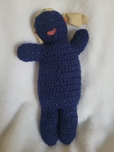 Vintage Crochet Folk Art Doll 11&quot; - $12.11
