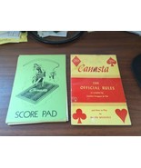 vintage Canasta rule book and score pad - €5,05 EUR