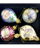 Bradford Thomas Kinkade Christmas Ornaments Light Up Glow Holiday Luminary - $96.04 CAD