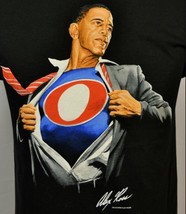 2008 President Obama Superman by Alex Ross Graphitti Designs Shirt NEW - $319.64 MXN