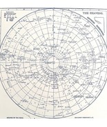 Constellations Southern Hemisphere Chart 1938 Astronomy Print Planets Mo... - $28.08 CAD