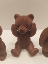 Set Of 4 Kurt Adler Poseable Teddy Bears - £23.20 GBP