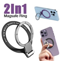 Ultra Thin Metal Foldable Magnetic Phone Ring Grip Cellphone Finger Ring Bracket - £6.82 GBP