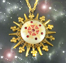HAUNTED NECKLACE FIRE OF LIFE ALEXANDRIA'S FRIEND MORGAN MAGICK MASTER WITCH image 2