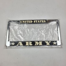 United States ARMY Chrome License Plate Frame New Made In USA - £11.73 GBP