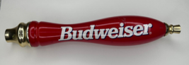 Budweiser Beer Red with Gold Tap Handle Anheuser Busch 11.5&quot; - £11.84 GBP