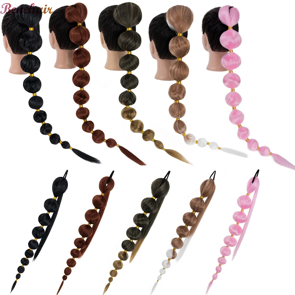 Benehair Synthetic Bubble Ponytail for Women Warp Around Ponytail Hair Extension - £14.75 GBP