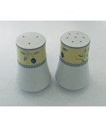 Royal Doulton Blueberry Salt and Pepper Shaker Set New in Box Yellow Band - £15.13 GBP