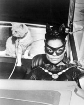 Eartha Kitt Batman Driving Car With Cat Behind In Costume Mask 16x20 Can... - £56.08 GBP