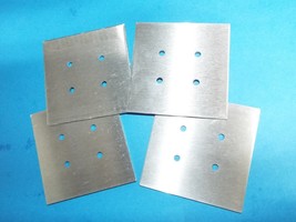 x4 Brushed Aluminum Plate 4&quot; X 4&quot; X 1/8&quot; Cover Project Support Reinforce Secure - £6.38 GBP