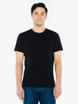 American Apparel Unisex Fine Jersey Short-Sleeve T-Shirt Black, Large, F... - £7.17 GBP