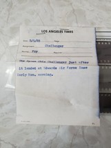 Original Vintage Negatives: Space Shuttle Challenger Landing Dated 9/1983 - £15.94 GBP