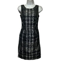 BURBERRY London Black Gray plaid sleeveless Cocktail Dress Size 2 - £140.12 GBP