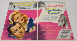 ORIGINAL Vintage 1946 From This Day Forward 12x18 Industry Ad Poster - £39.10 GBP