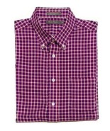 New Daniel Cremieux Men&#39;s Short-Sleeve Plaid Shirt Berry Multi X-Large - $67.65 CAD