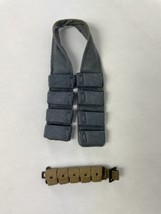 LOT OF 2 VTG 90s GI Joe Ammo Belt accessory harness  pouch  12&quot; Figures - £15.71 GBP