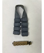 LOT OF 2 VTG 90s GI Joe Ammo Belt accessory harness  pouch  12&quot; Figures - £15.79 GBP