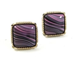 1970&#39;s Silvertone Purple Cufflinks 31717 - $22.99