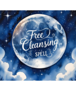FREE W $49 AUG 9 FULL MOON 100X AURA ACCUMULATED NEGATIVE CLEANSING Witch  - $0.00