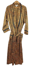 Georgette Trabolsi Neiman Marcus Robe Silky Leopard Animal Print Large Vintage - £225.42 GBP
