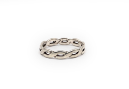James Avery Sterling Silver Woven Tresse Braided 3.5mm Ring Band Size 8 ... - $1,245.08 MXN