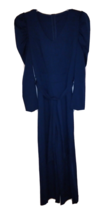 Woman&#39;s Blue Jumpsuit with Tie Waist Belt - Zippered Back - Size: M - £13.93 GBP