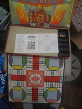 Vintage 1938 Parcheesi Royal Board Game of India Wood Dice & Markers Complete - $23.36