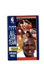 1991-92 Fleer All Star Team Michael Jordan #211 Chicago Bulls - £1.01 GBP