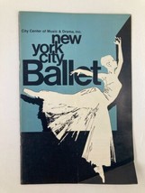 1971 City Center of Music &amp; Drama, Inc. Program New York City Ballet - £11.23 GBP