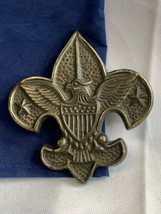 Vtg Boy Scouts Of America Fleur-De-Lis Emblem Logo Paperweight Eagle Insignia - £23.70 GBP