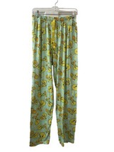 Looney Tunes  Womens Size L Tweety Green Knit Pajama Pants With Tie - £10.71 GBP