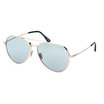 TOM FORD FT0996 28X Shiny Rose Gold/Blue Mirrored 62-14-145 Sunglasses N... - £145.49 GBP
