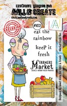 AALL And Create A7 Photopolymer Clear Stamp Set-Market Fresh Dee - $12.09