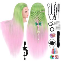 Hair Mannequin Head for Cosmetology Training with Clamp Holder and Styling  - $47.57