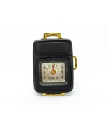 Chass Travel Alarm Clock, Black &amp; Gold Roller Luggage w/Wheels Replica, ... - $14.65