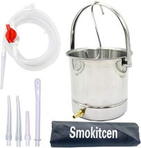 Smokitcen Coffee Enema Bucket Kit Stainless Steel 2 Quart Capacity for Cleansing - $43.22