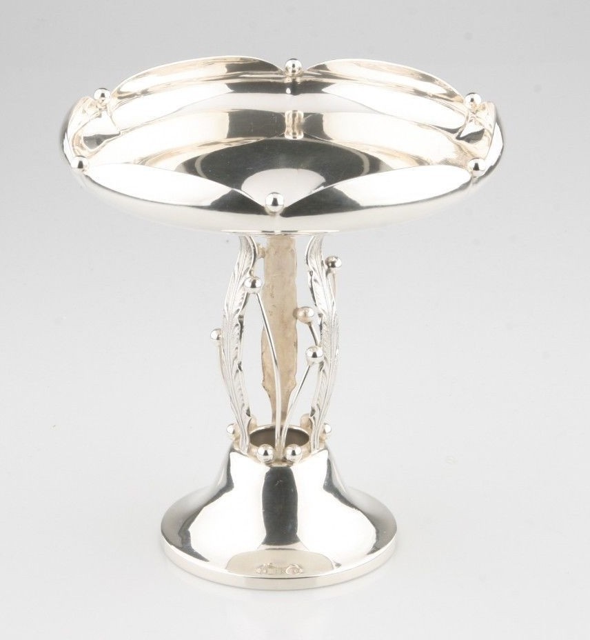 Vintage Américain Woodside de Bonne Qualité Co.Compote Argent Bol - $710.70