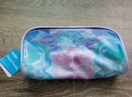 Pencil or make-up pouch. Purple, Pink tie Dye look. Back to school-NEW-S... - $15.72