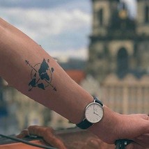 World travel compass temporary tattoo - £10.47 GBP