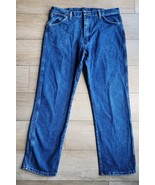 Vintage Wrangler Jeans Mens 36x30 Blue 13MWZGK Straight Cowboy Cotton Mi... - $34.30 CAD