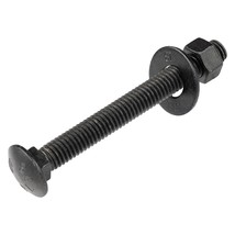 3/8&quot; X 3&quot; (25 Pack) Black Carriage Bolt Kit, Grade 307A, Ceramic Coated For - £33.10 GBP