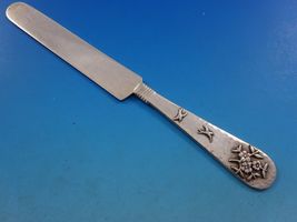 Hammered and Applied by Shiebler Sterling Silver Tea Knife Birds Forget-Me-Nots - £552.86 GBP