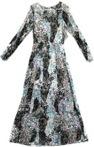 Belle Sky Pauline Lace Overlay Maxi Dress SZ M Floral Cold Shoulder Keyh... - £11.78 GBP