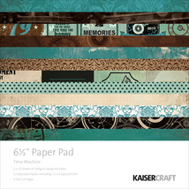 Kaisercraft Paper Pad 6.5x6.5 24/Pkg-Time Machine - £20.42 GBP