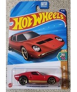 Hot Wheels '71 Lamborghini Miura SV Red  - $8.30