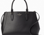 Kate Spade Kristi Black Leather Satchel KA696 NWT Crossbody Bag $399 Ret... - £120.88 GBP