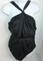 La Blanca Island Goddess Draped High Neck One-Piece Swimsuit, Women&#39;s Size 22w - £38.78 GBP