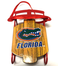 Florida Gators Christmas Sled Ornament - £6.17 GBP