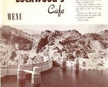 Lockwood&#39;s Cafe Menu Route 66 Kingman Arizona 1950s Boulder Dam Chicken ... - £140.08 GBP